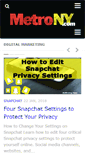 Mobile Screenshot of metrony.com